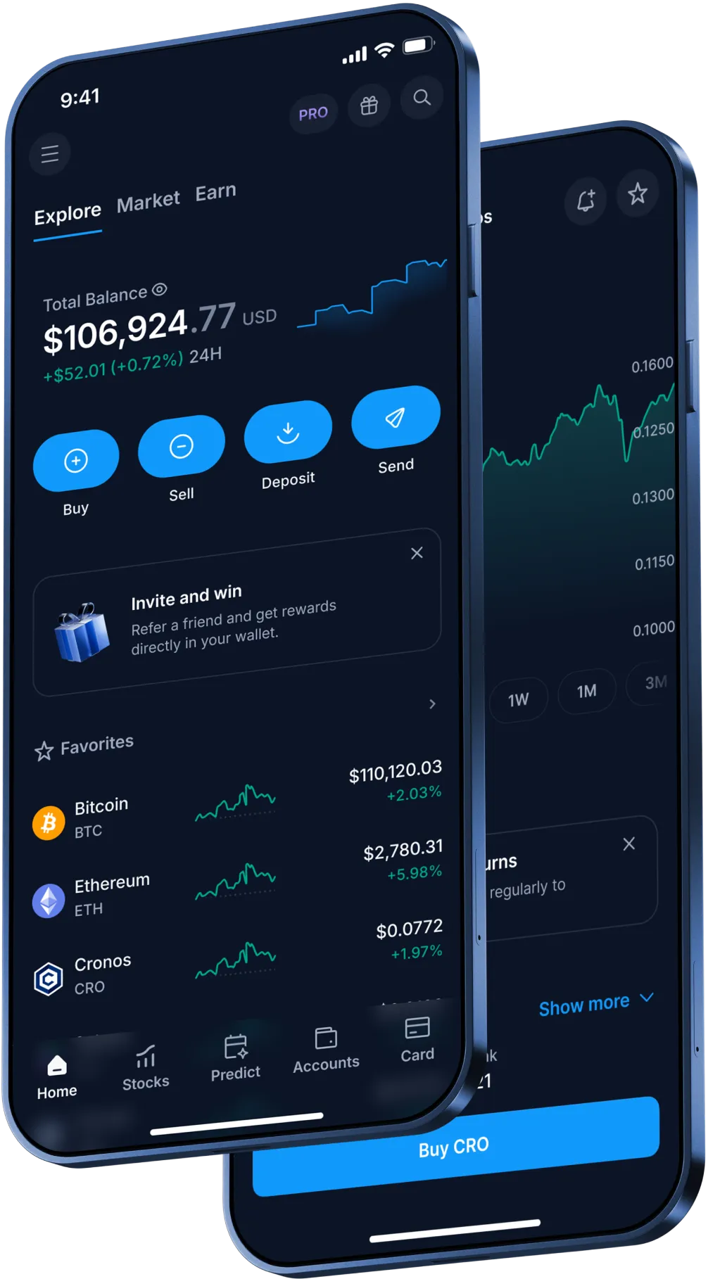 Crypto investment dashboard preview